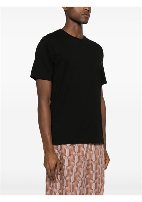 Black crew-neck T-shirt - men DRIES VAN NOTEN | 2410211008600900